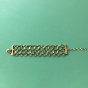 Banana Republic gold circle chain link bracelet